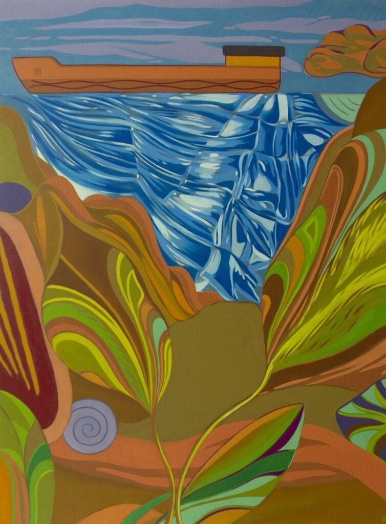 Peinture à l'huile, peinture contemporaine, couleurs, motifs