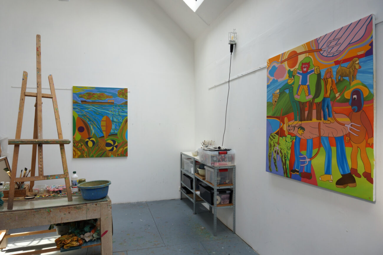 Image de l'atelier de Benoît Andro à Pont-Croix en mai 2025.