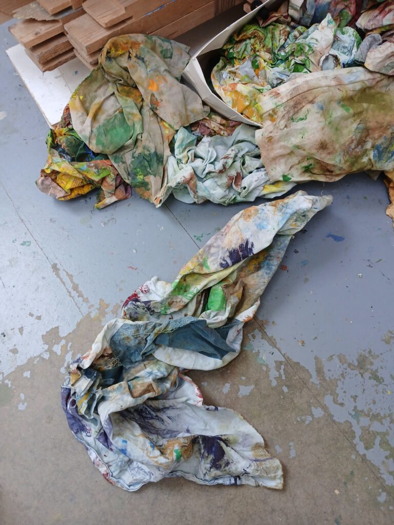 benoit andro art contemporain peinture contemporaine atelier d'artiste painting chiffons