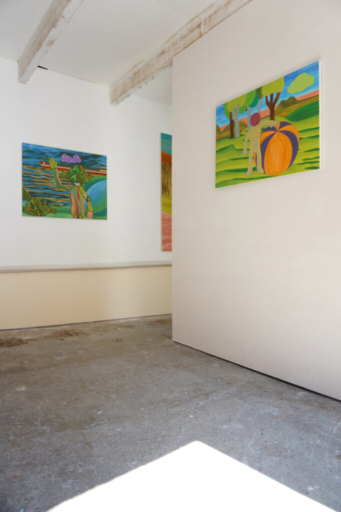 Exposition de peintures à l'atelier de Benoit Andro été 2025.