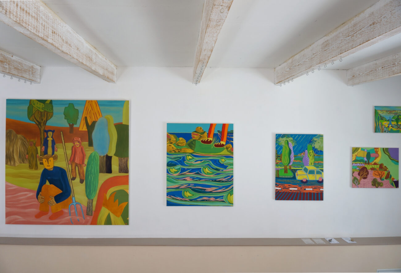 Exposition de peintures à l'atelier de Benoit Andro été 2025.