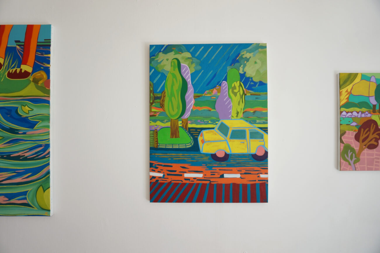 Exposition de peintures à l'atelier de Benoit Andro été 2025.