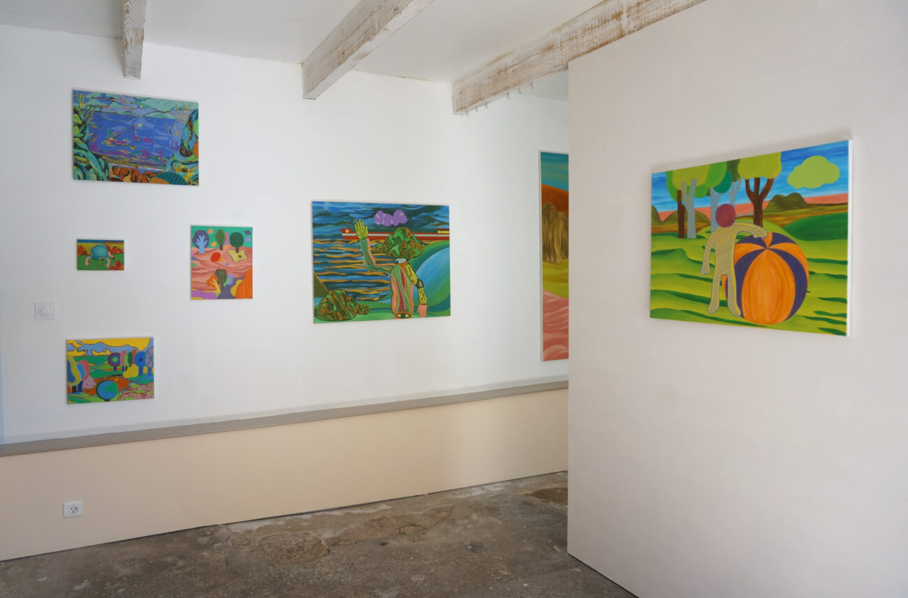 Exposition de peintures à l'atelier de Benoit Andro été 2025.