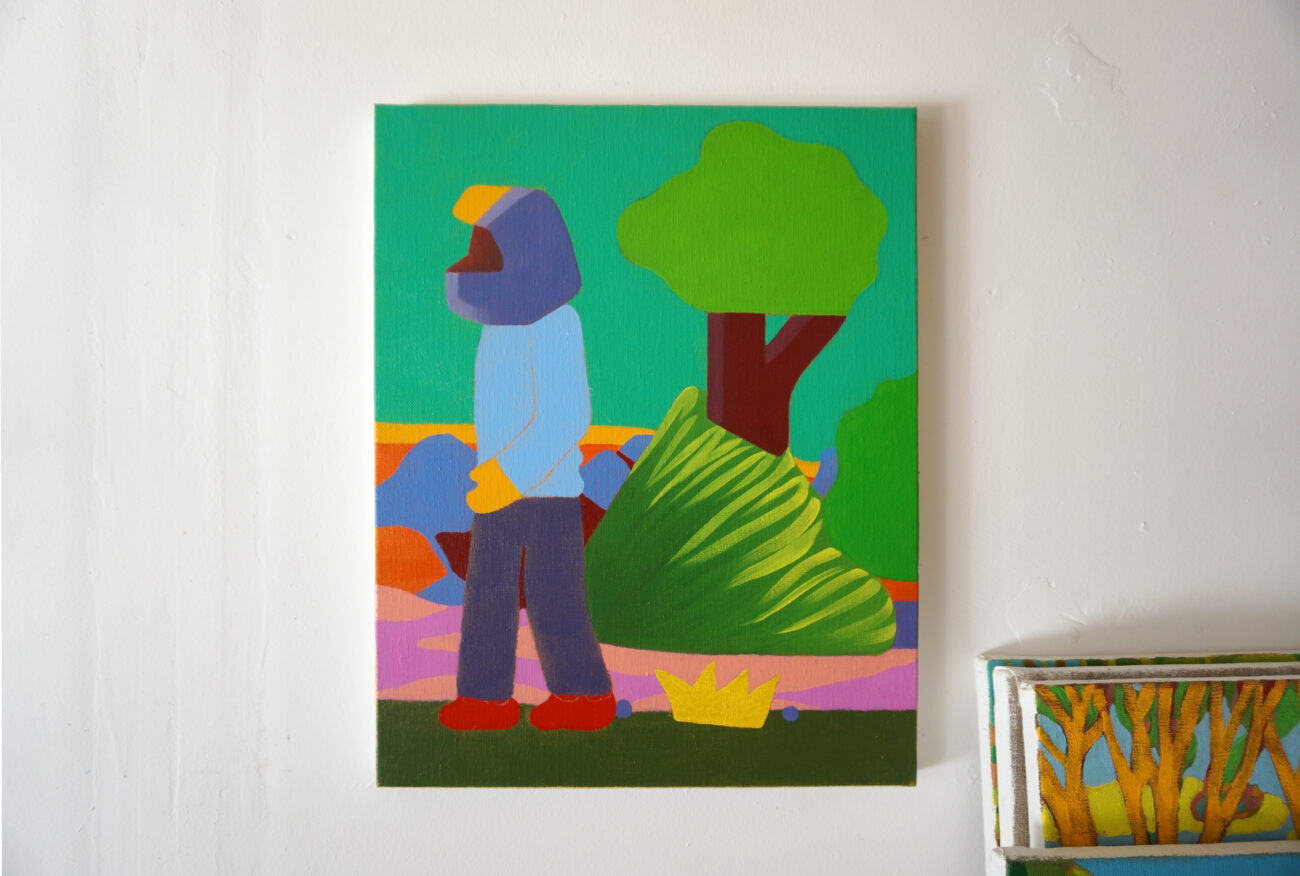 Exposition de peintures à l'atelier de Benoit Andro été 2025.