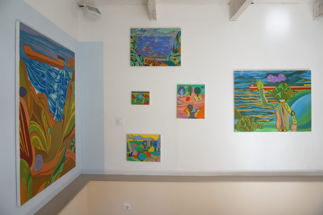 Exposition de peintures à l'atelier de Benoit Andro été 2025.
