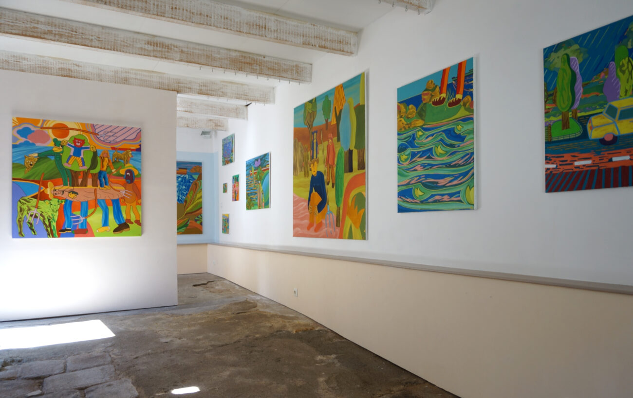 Exposition de peintures à l'atelier de Benoit Andro été 2025.
