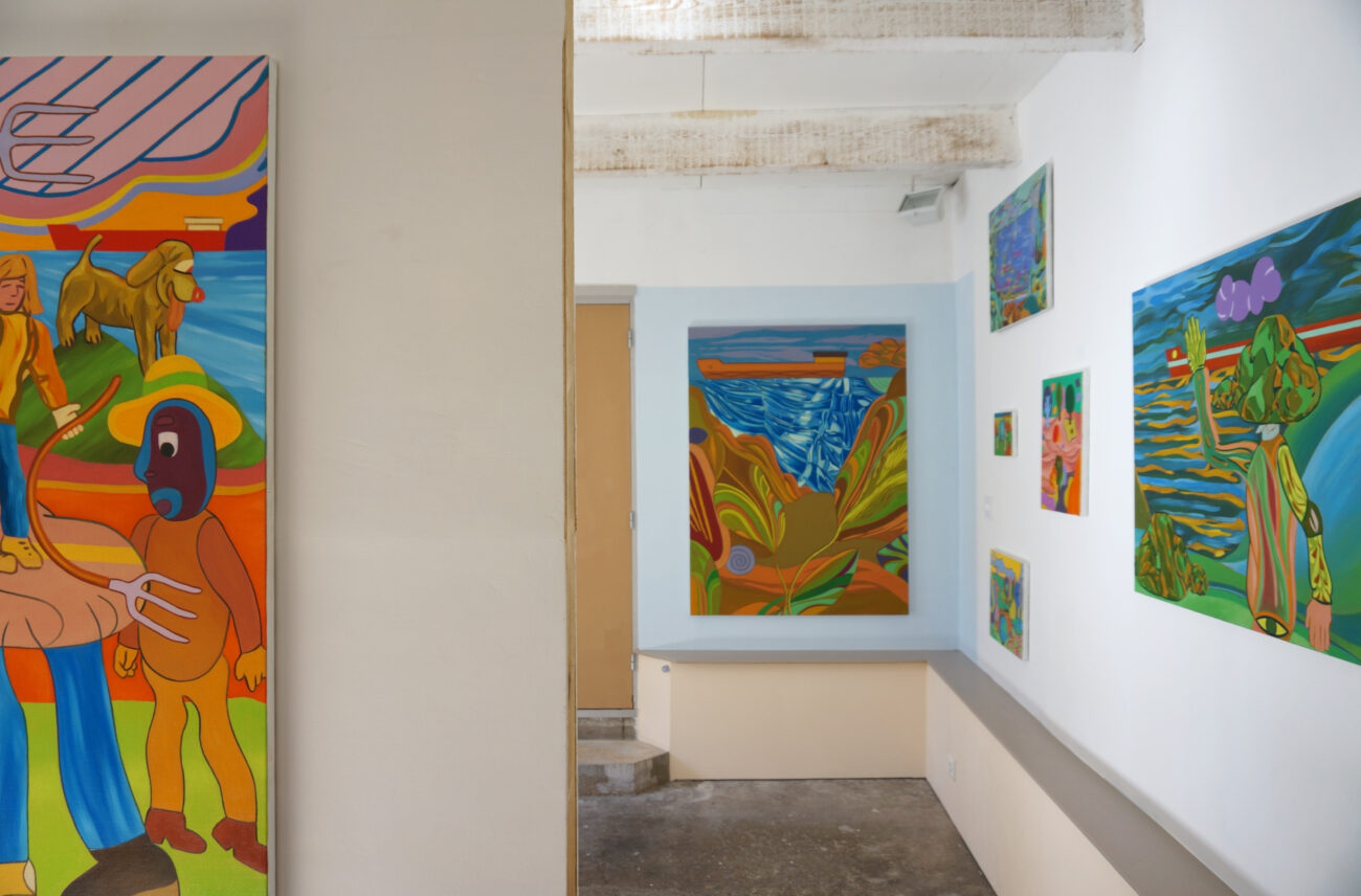 Exposition de peintures à l'atelier de Benoit Andro été 2025.
