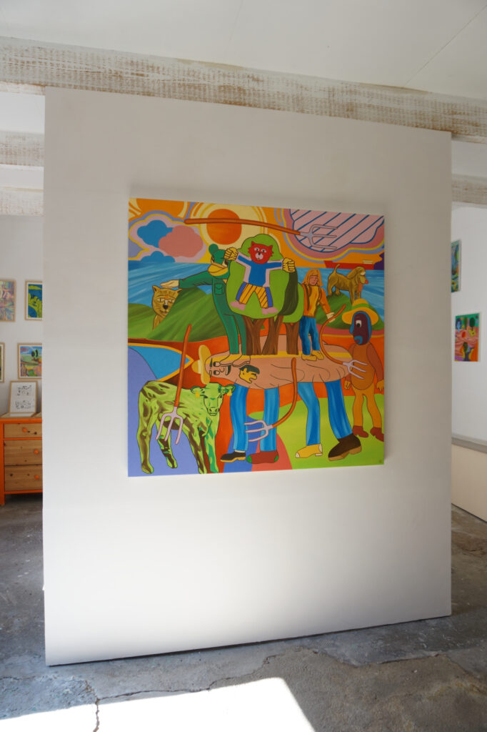Exposition de peintures à l'atelier de Benoit Andro été 2025.
