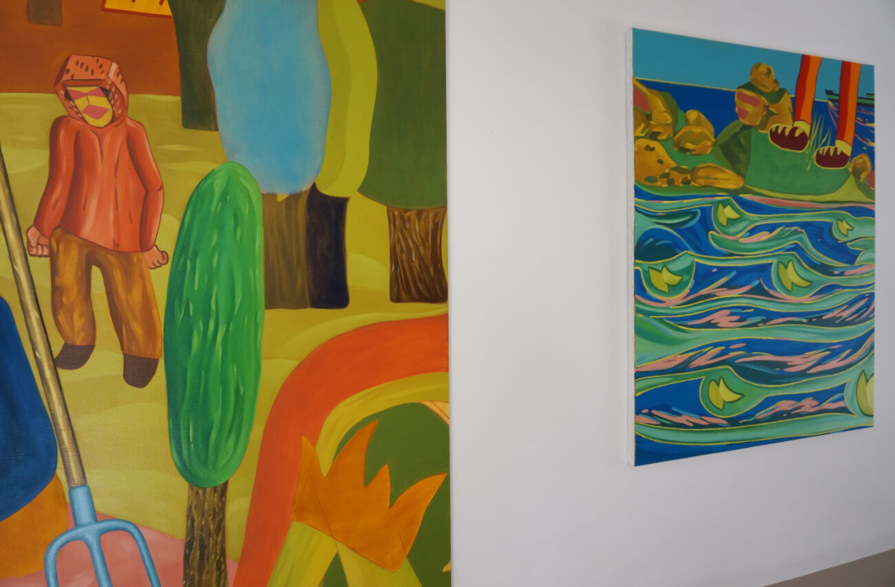 Exposition de peintures à l'atelier de Benoit Andro été 2025.