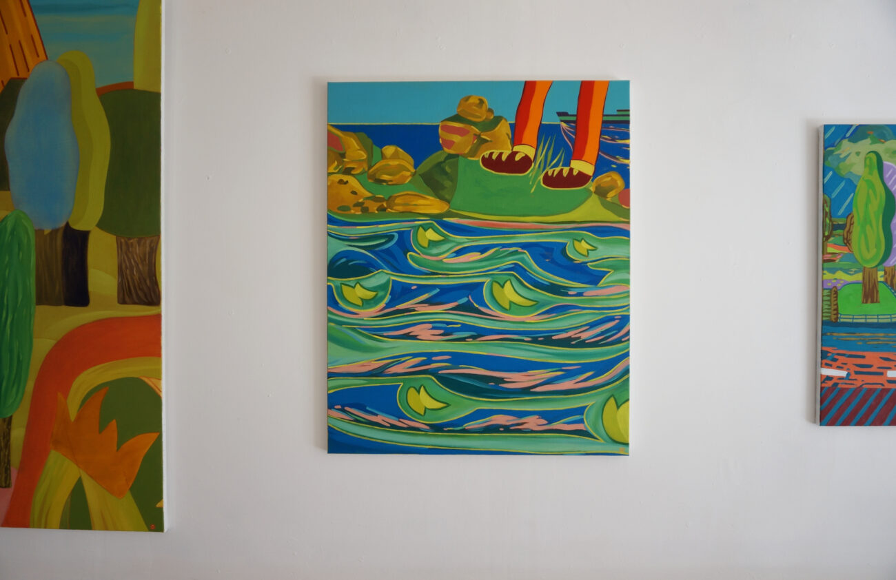 Exposition de peintures à l'atelier de Benoit Andro été 2025.