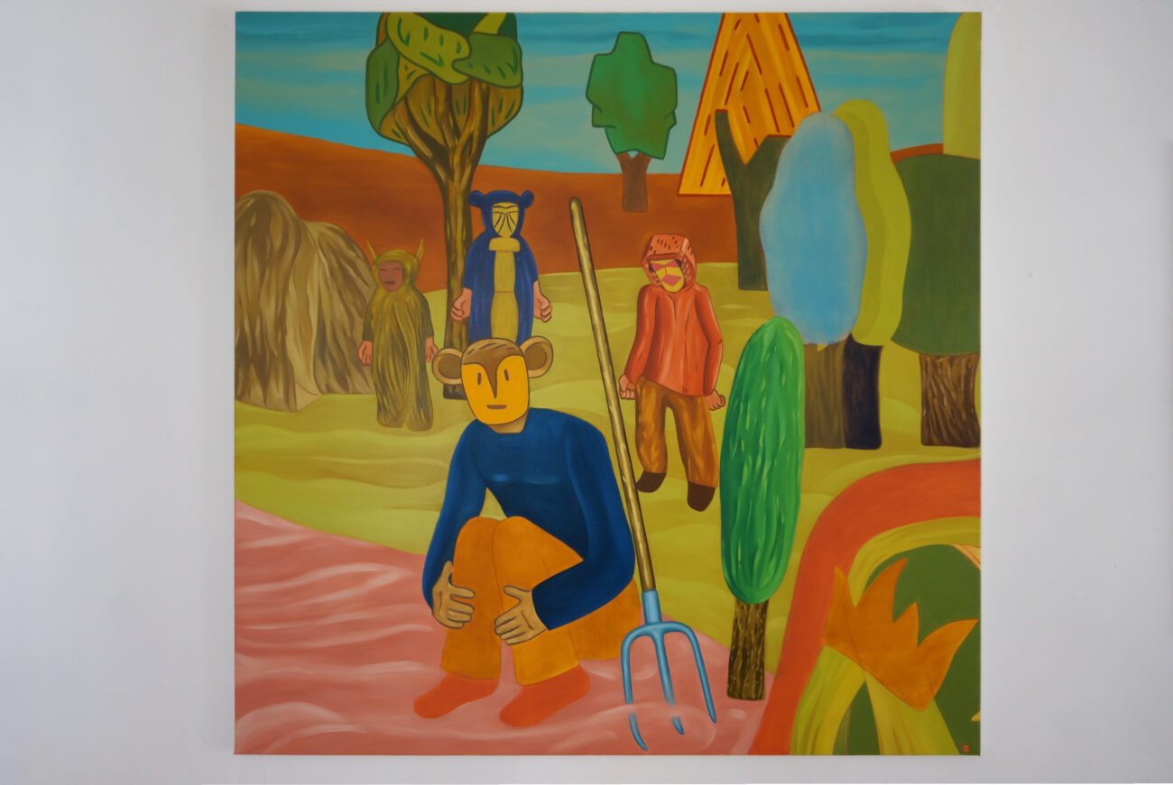 Exposition de peintures à l'atelier de Benoit Andro été 2025.