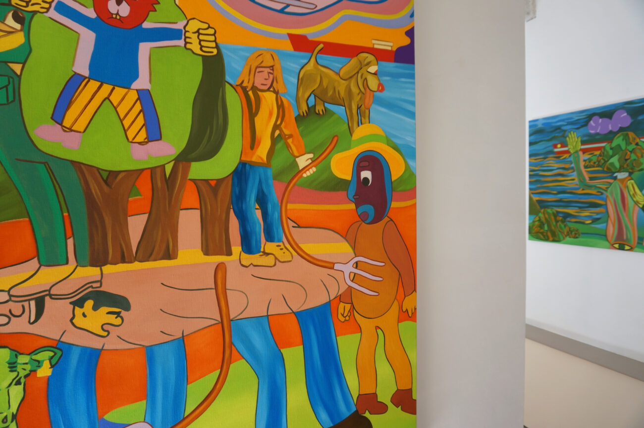 Exposition de peintures à l'atelier de Benoit Andro été 2025.