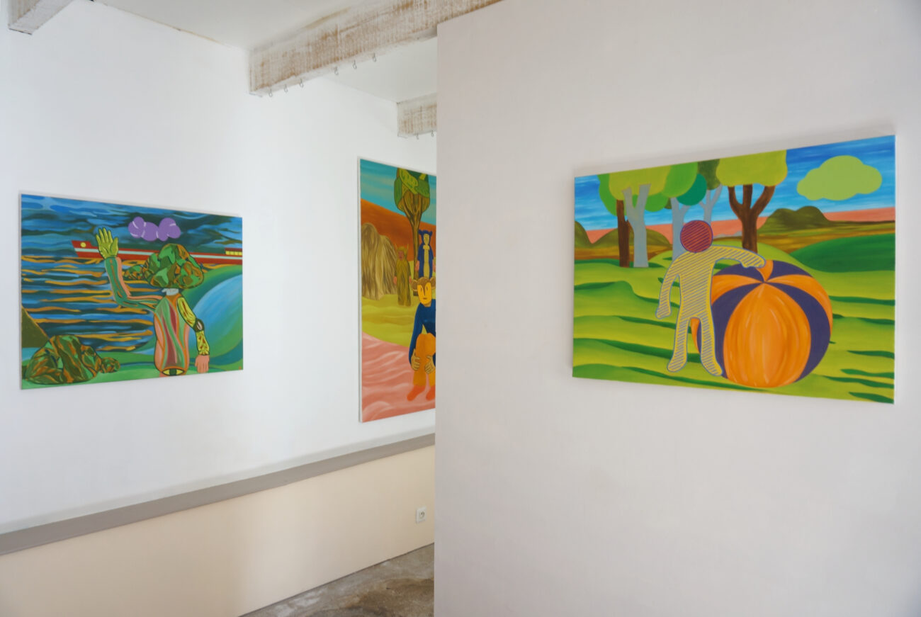 Exposition de peintures à l'atelier de Benoit Andro été 2025.