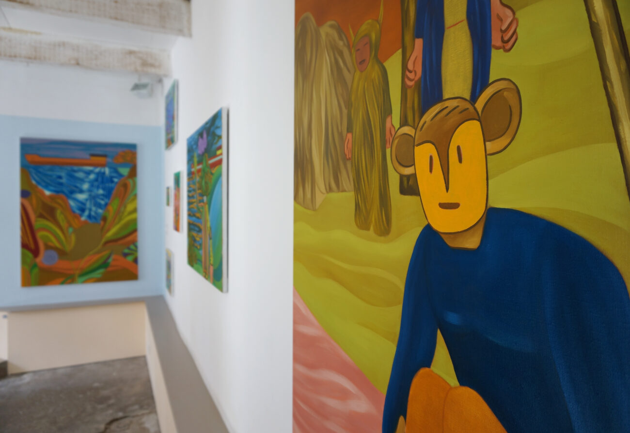 Exposition de peintures à l'atelier de Benoit Andro été 2025.