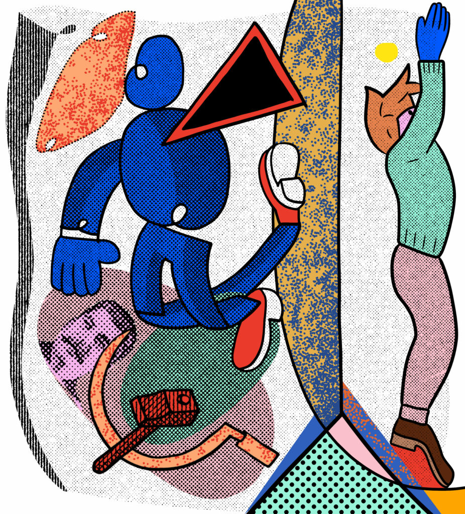 benoît andro projet de peinture dessin numérique couleur scène d'atelier toile devant être incorporée dans un autre tableau