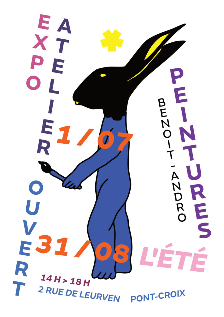 affiche benoit andro exposition atelier été 2026