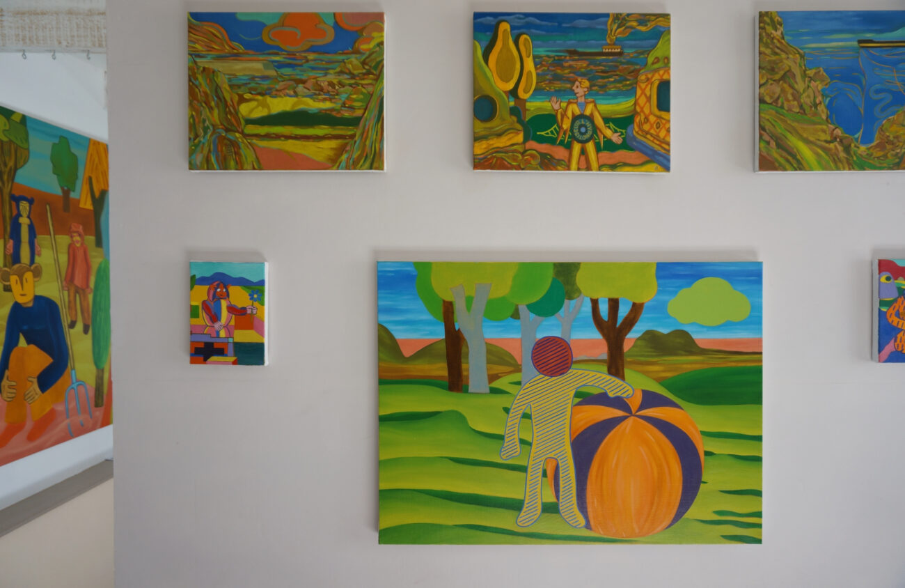 exposition été Benoit Andro 2026 peintre plasticien peinture et dessins vue de l’accrochage