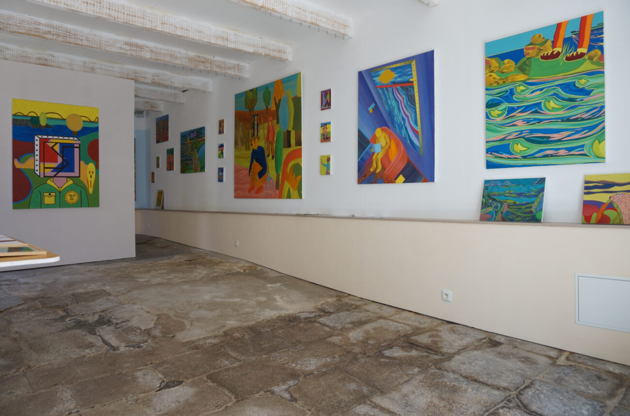 exposition été Benoit Andro 2026 peintre plasticien peinture et dessins vue de l’accrochage