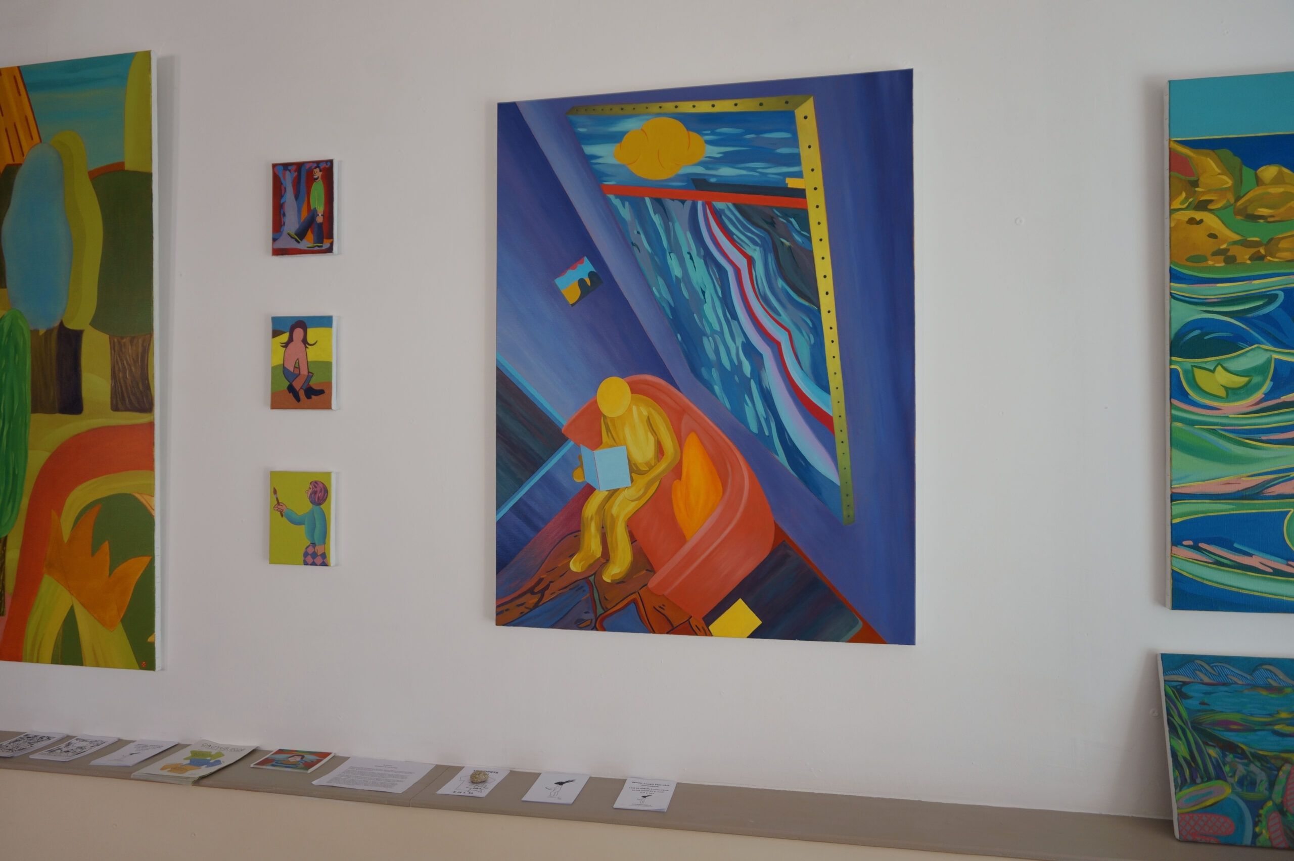 exposition été Benoit Andro 2026 peintre plasticien peinture et dessins vue de l’accrochage
