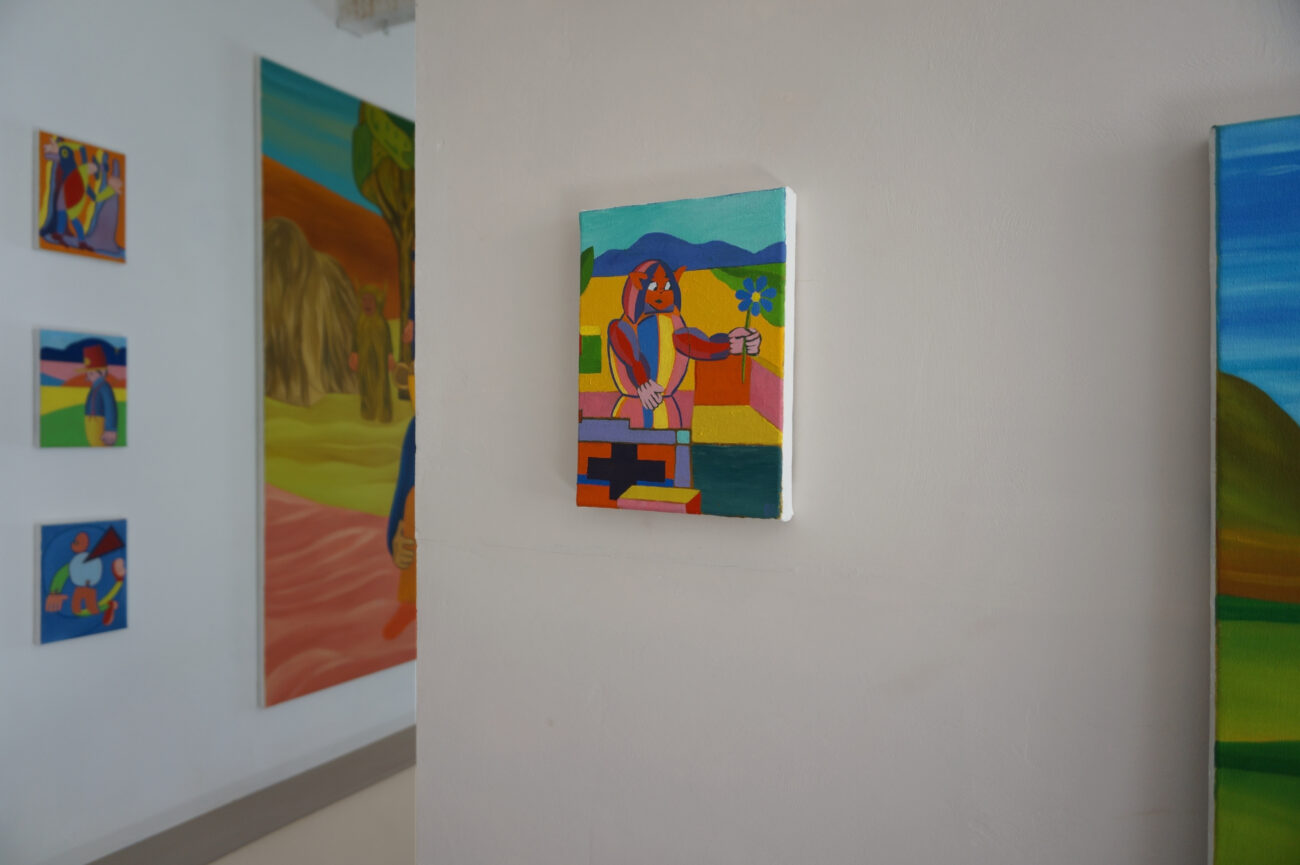 exposition été Benoit Andro 2026 peintre plasticien peinture et dessins vue de l’accrochage