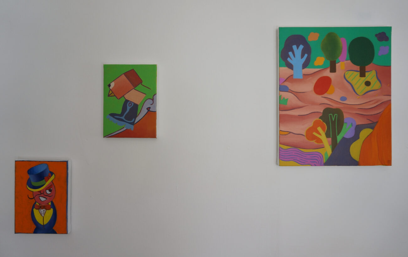 exposition été Benoit Andro 2026 peintre plasticien peinture et dessins vue de l’accrochage