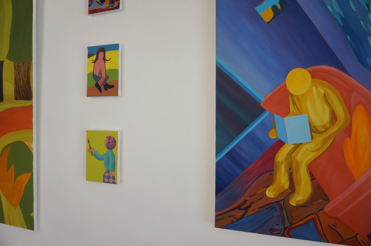 exposition été Benoit Andro 2026 peintre plasticien peinture et dessins vue de l’accrochage
