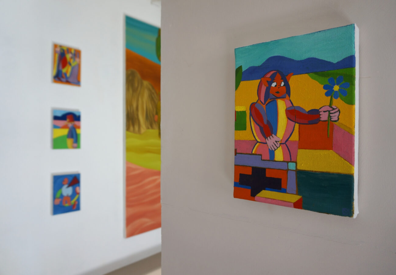 exposition été Benoit Andro 2026 peintre plasticien peinture et dessins vue de l’accrochage