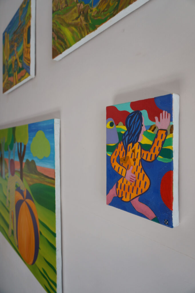 exposition été Benoit Andro 2026 peintre plasticien peinture et dessins vue de l’accrochage