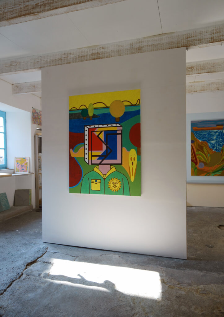 exposition été Benoit Andro 2026 peintre plasticien peinture et dessins vue de l’accrochage