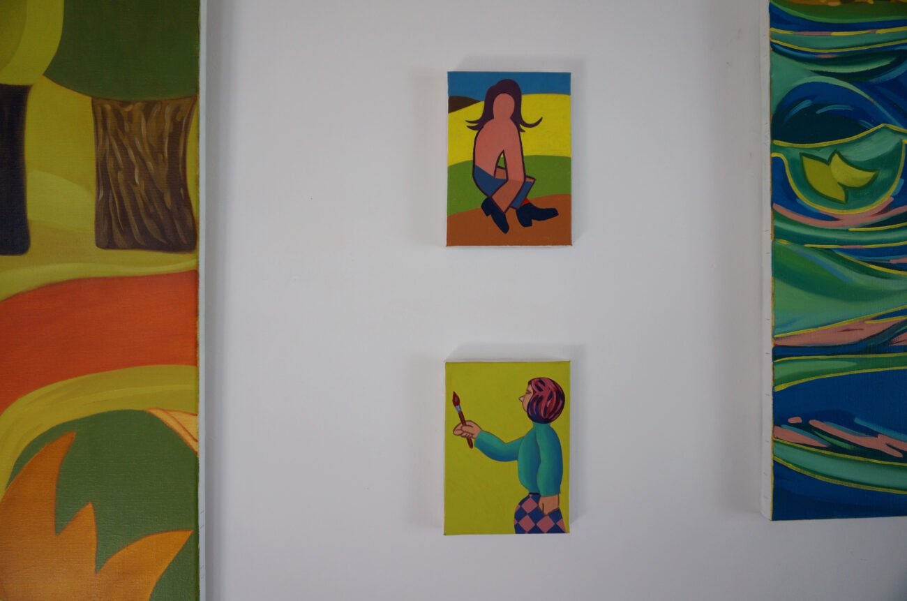 exposition été Benoit Andro 2026 peintre plasticien peinture et dessins vue de l’accrochage