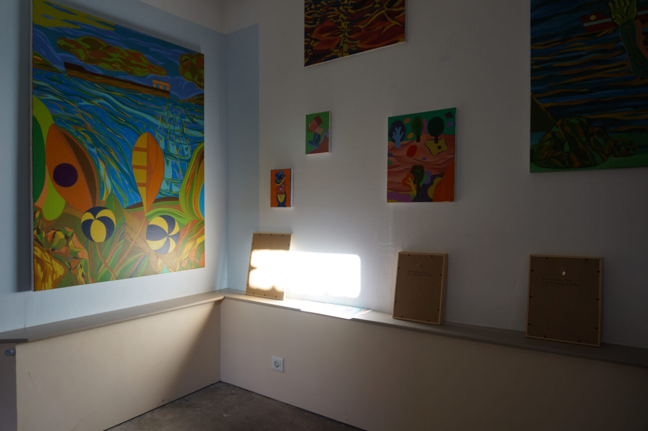 exposition été Benoit Andro 2026 peintre plasticien peinture et dessins vue de l’accrochage