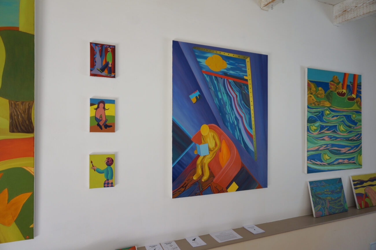 exposition été Benoit Andro 2026 peintre plasticien peinture et dessins vue de l’accrochage