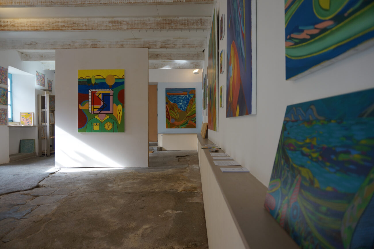 exposition été Benoit Andro 2026 peintre plasticien peinture et dessins vue de l’accrochage