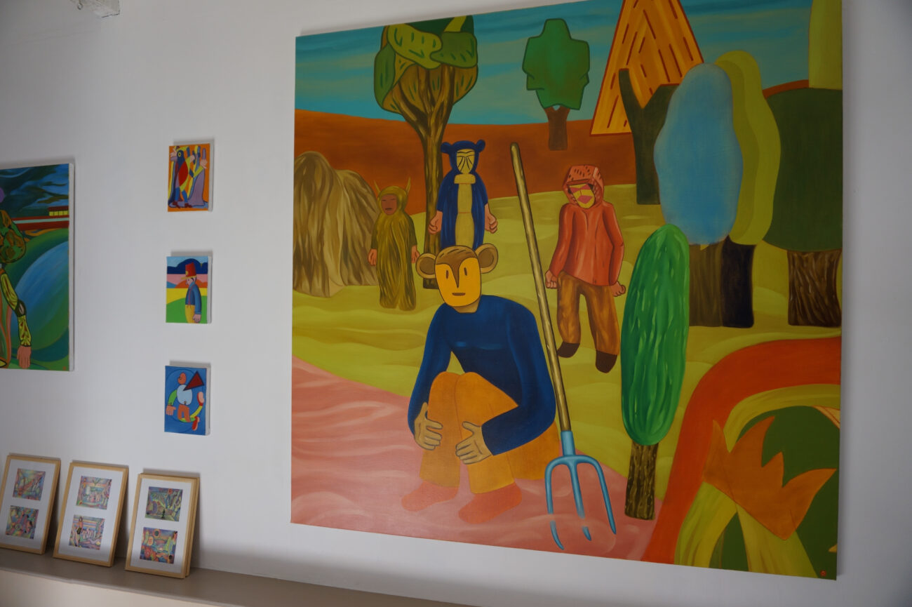 exposition été Benoit Andro 2026 peintre plasticien peinture et dessins vue de l’accrochage