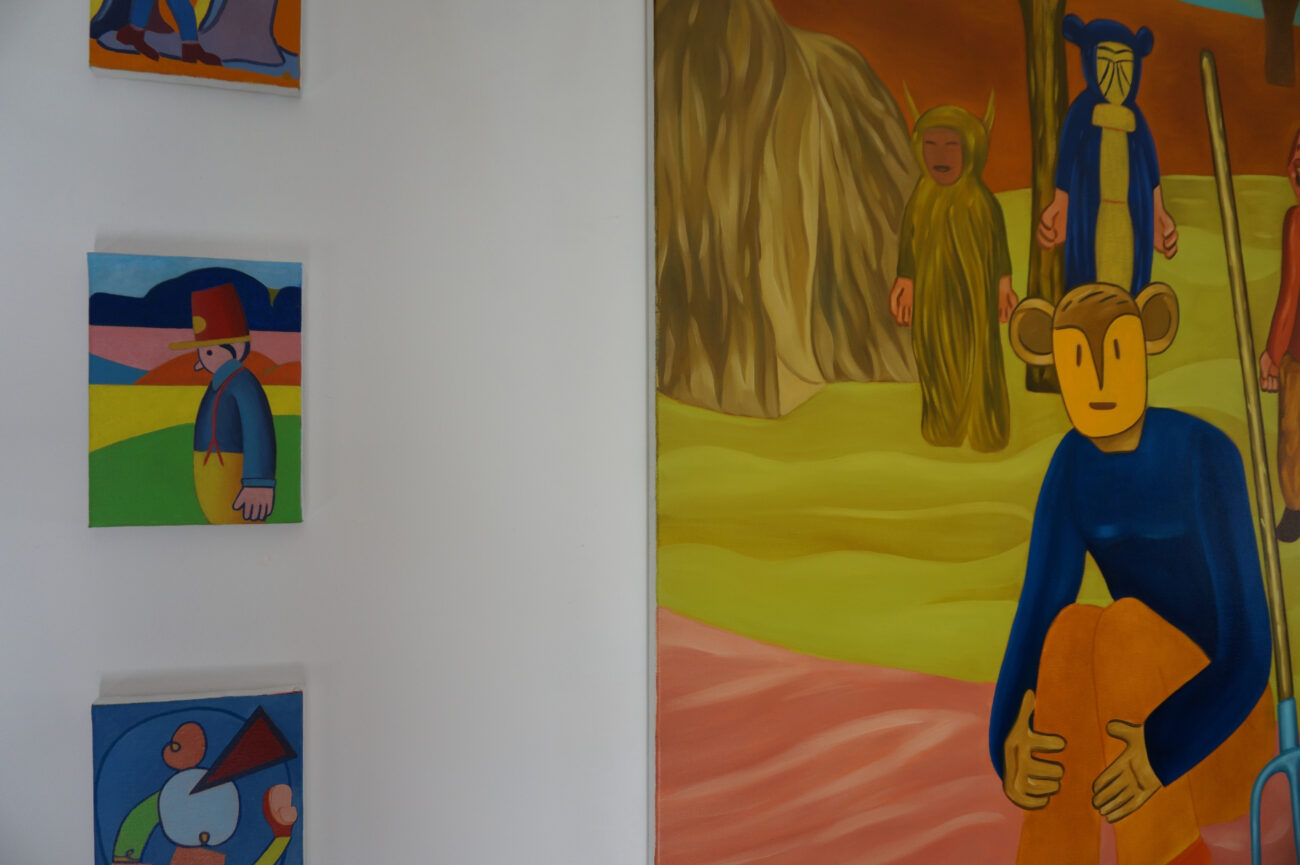 exposition été Benoit Andro 2026 peintre plasticien peinture et dessins vue de l’accrochage