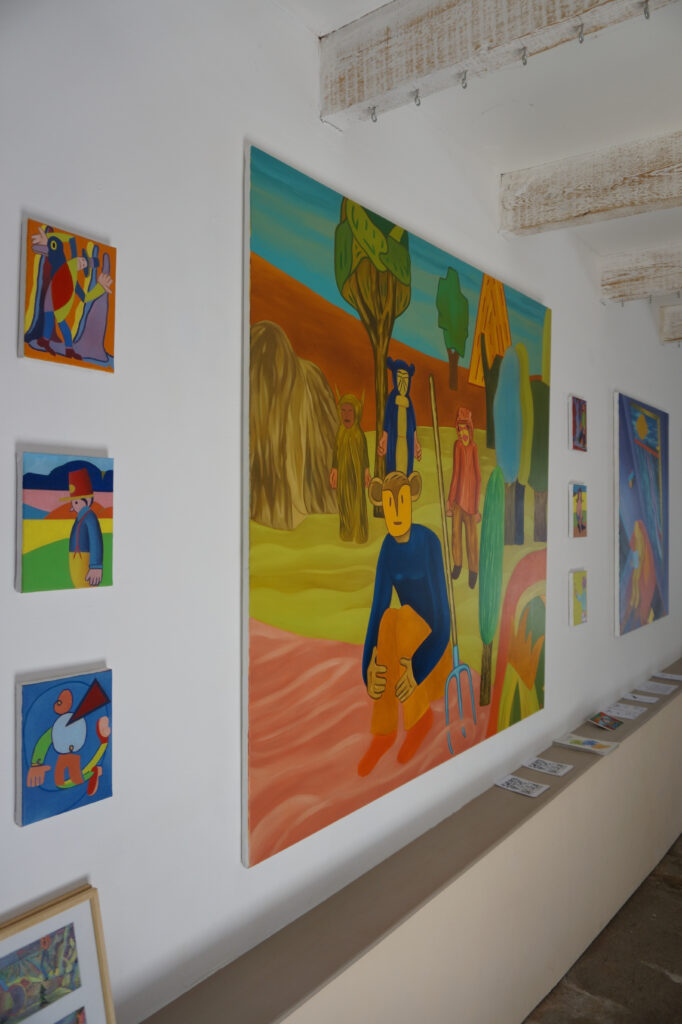 exposition été Benoit Andro 2026 peintre plasticien peinture et dessins vue de l’accrochage